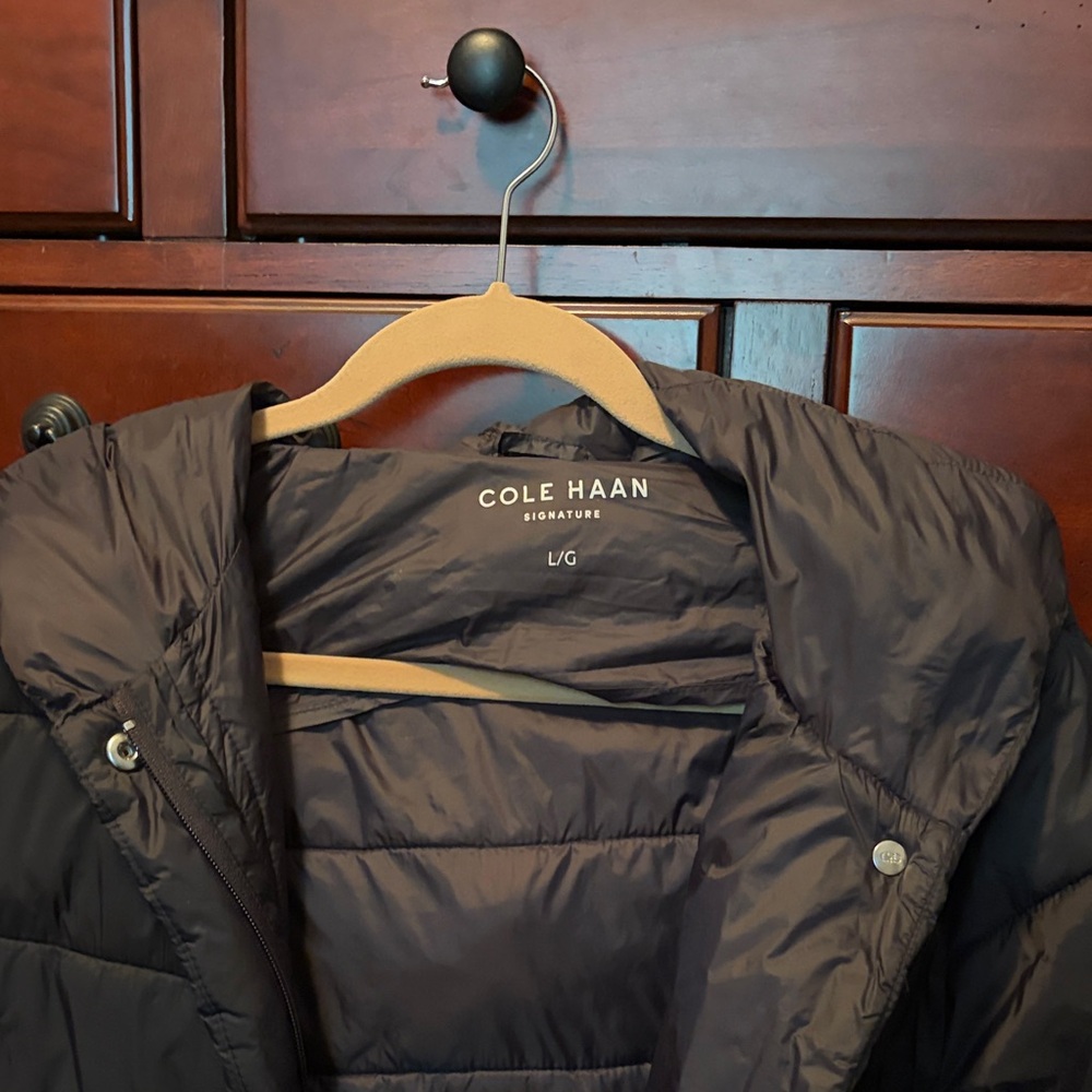 Cole Haan Charcoal Puffer Jacket